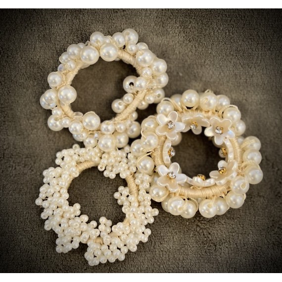 Scrunchie perle