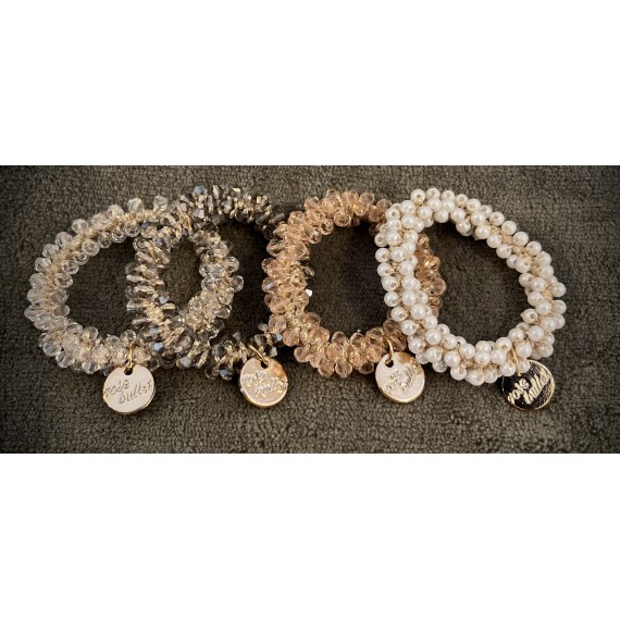 Scrunchie shiny stones