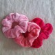 Scrunchie Velvet sett 3 stk
