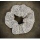 Scrunchie Silver stener