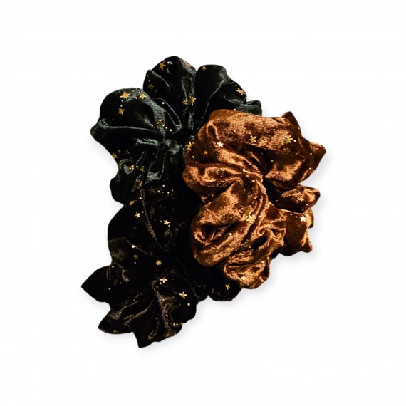 Scrunchie strikk stor med stjerner