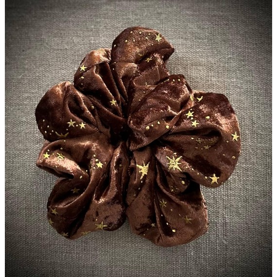 Scrunchie strikk stor med stjerner