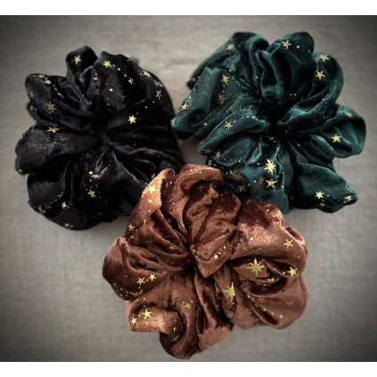 Scrunchie strikk stor med stjerner
