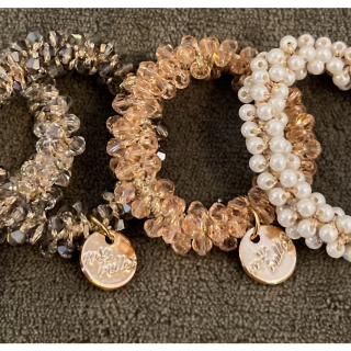 Scrunchie shiny stones