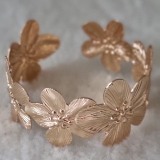 Scrunchie Gyllen Blomster