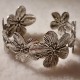 Scrunchie Oksidert stål Blomster