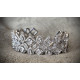 Scrunchie Silver bøyle m/crystal stone