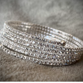 Scrunchie Silver m/crystal stone