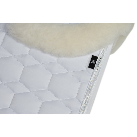 Hvit med Rhinestone-stener fra Mattes