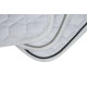 Hvit m/front ull & rhinestone stener  fra Mattes