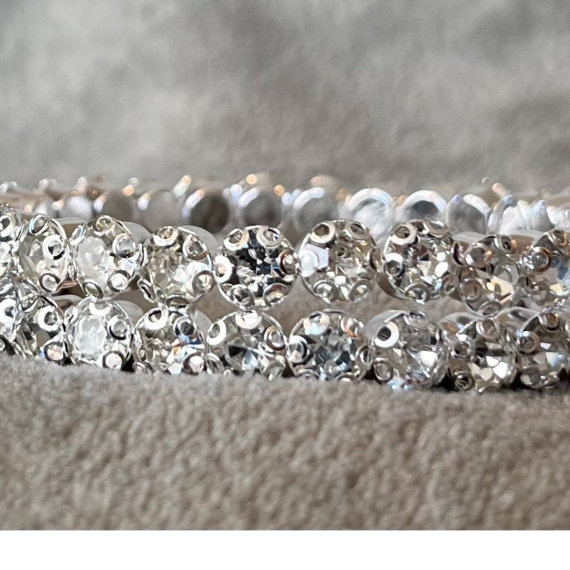 Scrunchie Crystal 2 rader