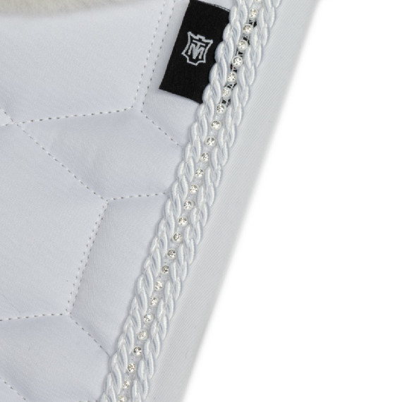 Hvit Schabrak rhinestone stener  fra Mattes