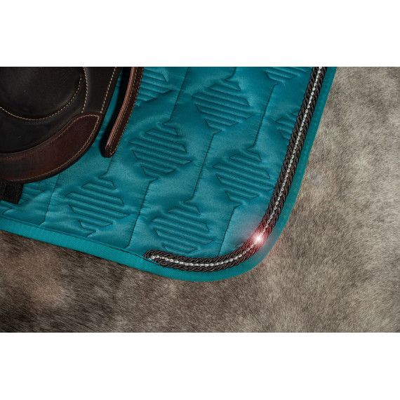 Petrol Velvet m/rhinestone fra Mattes