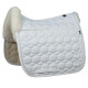Hvit m/front ull & rhinestone stener  fra Mattes