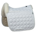 Hvit m/front ull & rhinestone stener  fra Mattes