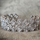 Scrunchie Silver bøyle m/crystal stone