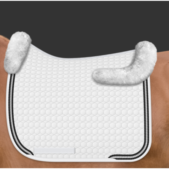 Hvit schabrak m/stener uten Integrert ull-pad fra Mattes