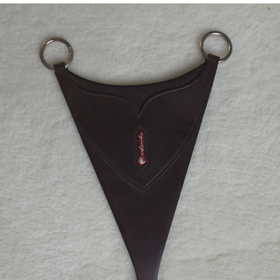 Plate til martingal m/sølv spenner  fra Equipe