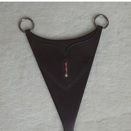 Plate til martingal m/sølv spenner  fra Equipe