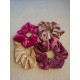 Scrunchie  velvet med gullstjerner