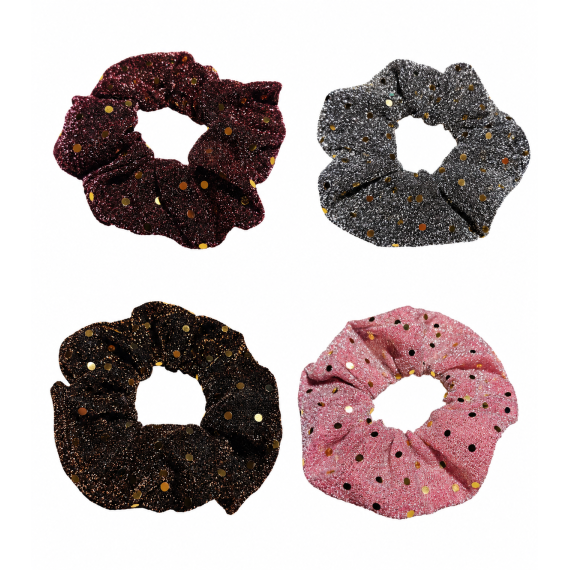 Scrunchie strikk med paljetter