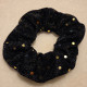 Scrunchie strikk med paljetter